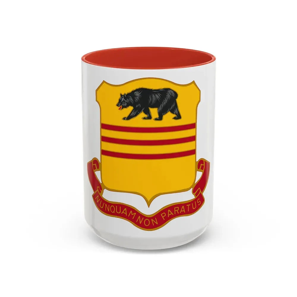 308 Cavalry Regiment (U.S. Army) Accent Coffee Mug 15oz Red - Go Mug Yourself