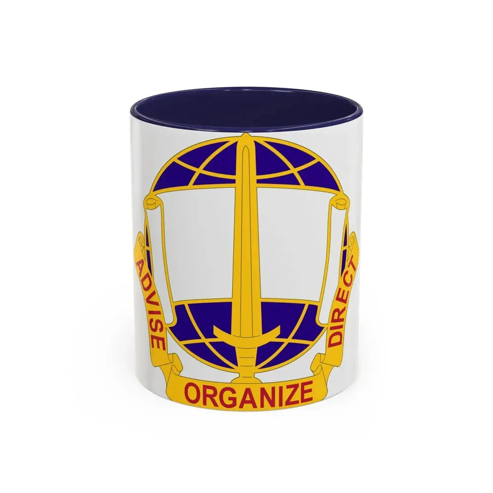 308 Civil Affairs Brigade 2 (U.S. Army) Accent Coffee Mug 11oz Navy - Go Mug Yourself