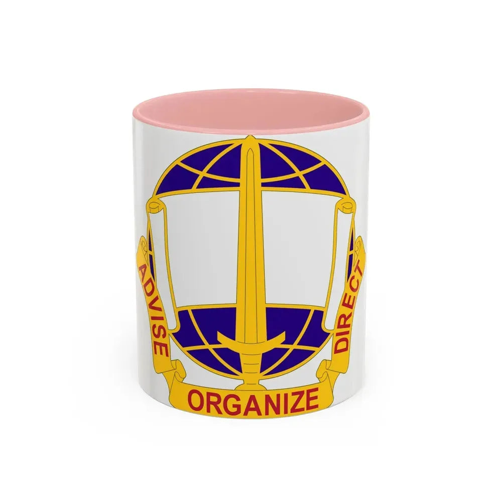 308 Civil Affairs Brigade 2 (U.S. Army) Accent Coffee Mug 11oz Pink - Go Mug Yourself