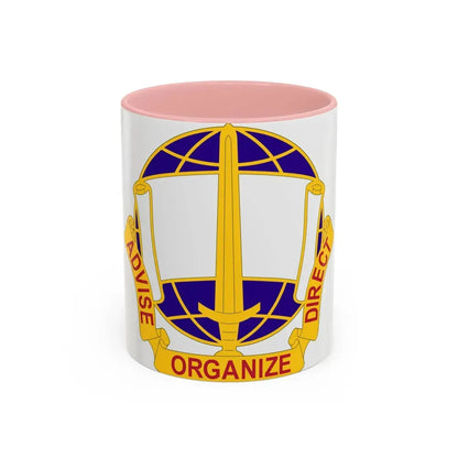 308 Civil Affairs Brigade 2 (U.S. Army) Accent Coffee Mug 11oz Pink - Go Mug Yourself