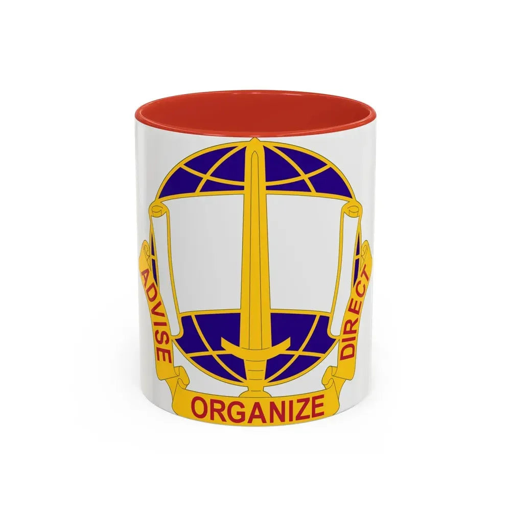 308 Civil Affairs Brigade 2 (U.S. Army) Accent Coffee Mug 11oz Red - Go Mug Yourself