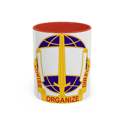308 Civil Affairs Brigade 2 (U.S. Army) Accent Coffee Mug 11oz Red - Go Mug Yourself