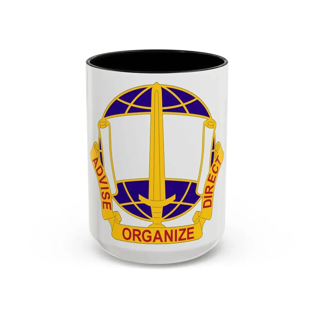 308 Civil Affairs Brigade 2 (U.S. Army) Accent Coffee Mug 15oz Black - Go Mug Yourself