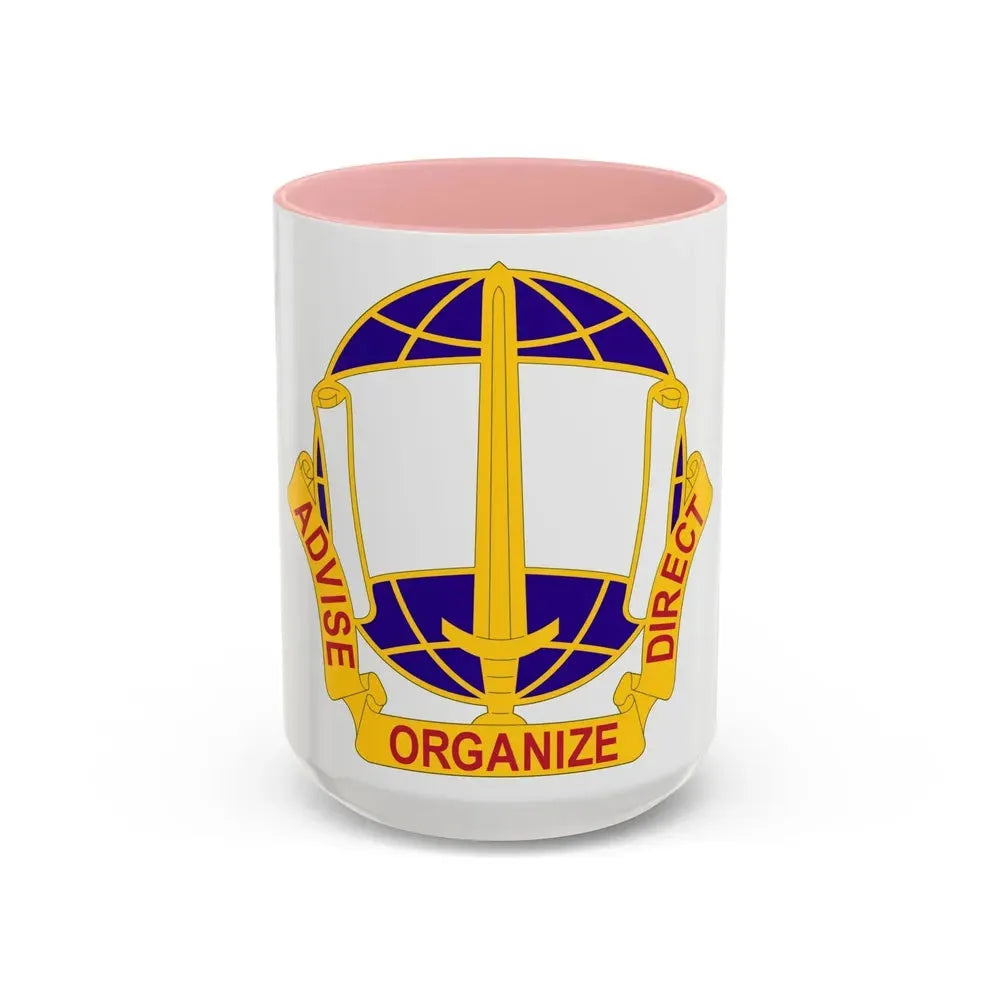 308 Civil Affairs Brigade 2 (U.S. Army) Accent Coffee Mug 15oz Pink - Go Mug Yourself
