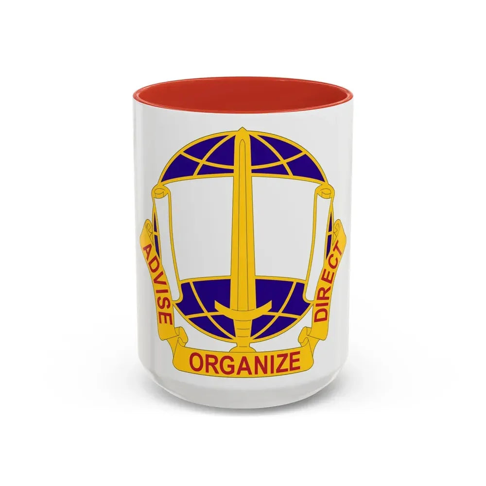 308 Civil Affairs Brigade 2 (U.S. Army) Accent Coffee Mug 15oz Red - Go Mug Yourself