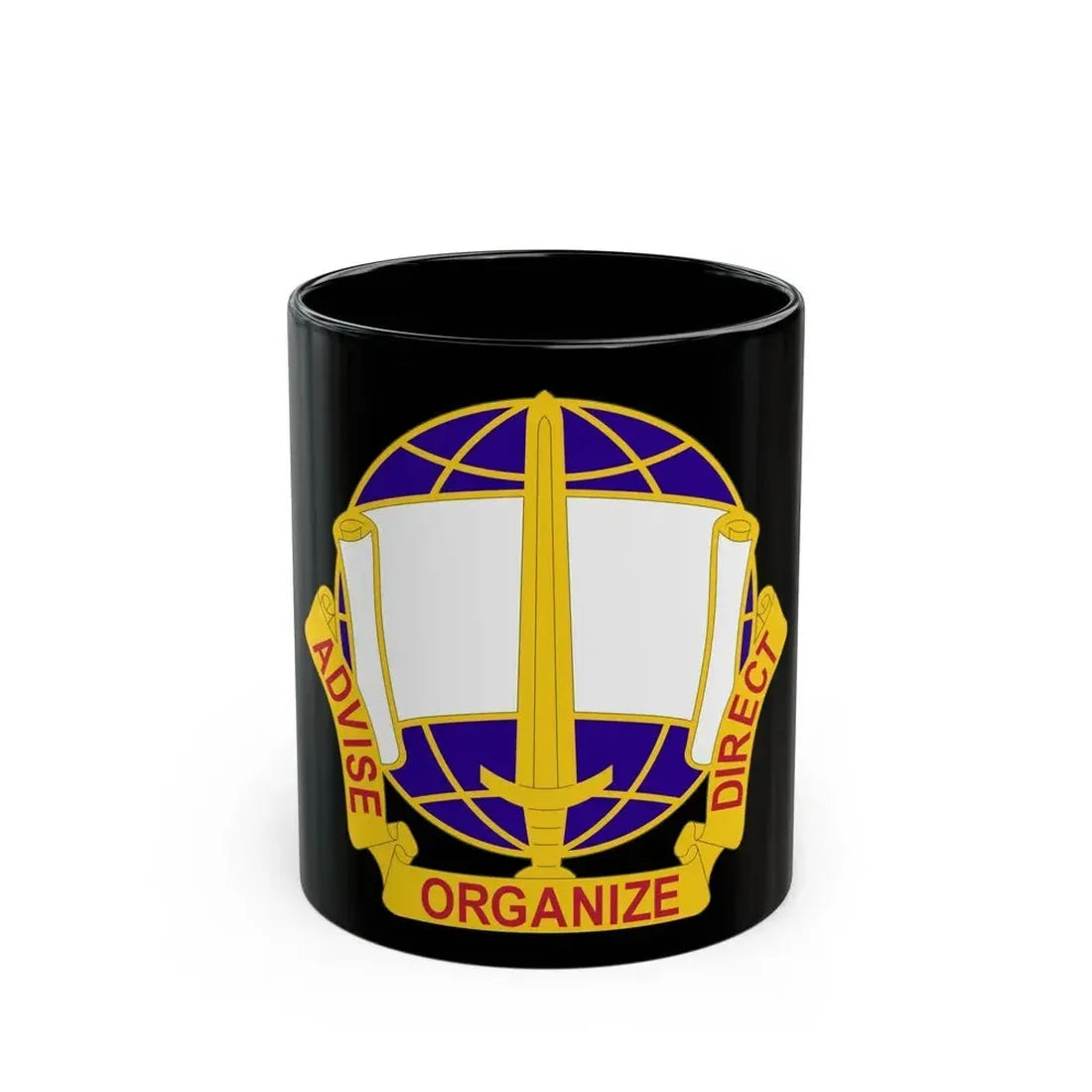 308 Civil Affairs Brigade 2 (U.S. Army) Black Coffee Mug 11oz - Go Mug Yourself