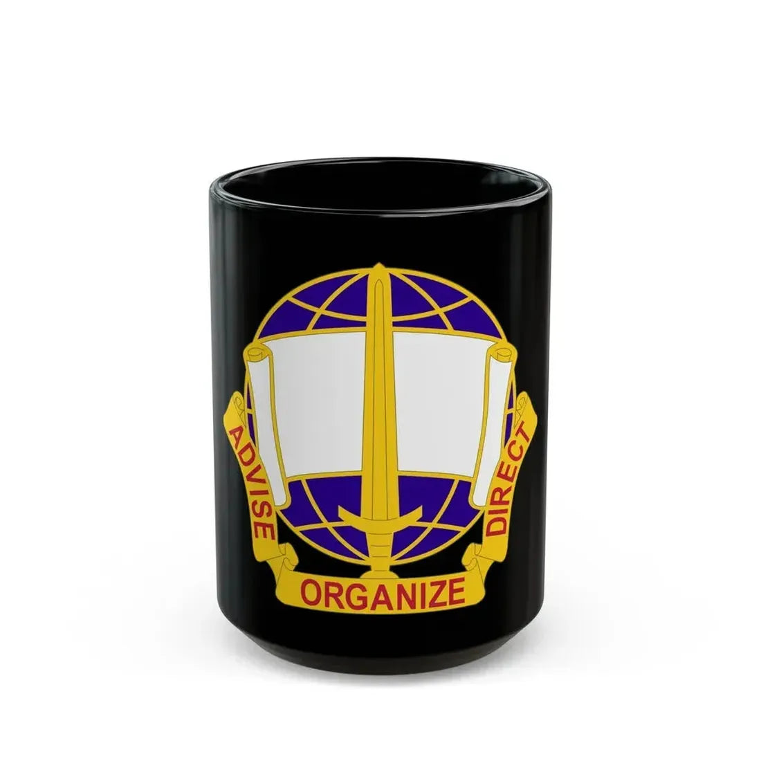 308 Civil Affairs Brigade 2 (U.S. Army) Black Coffee Mug - Go Mug Yourself
