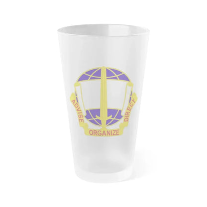 308 Civil Affairs Brigade 2 (U.S. Army) Frosted Pint Glass 16oz Default Title - Go Mug Yourself