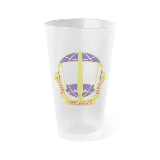 308 Civil Affairs Brigade 2 (U.S. Army) Frosted Pint Glass 16oz Default Title - Go Mug Yourself