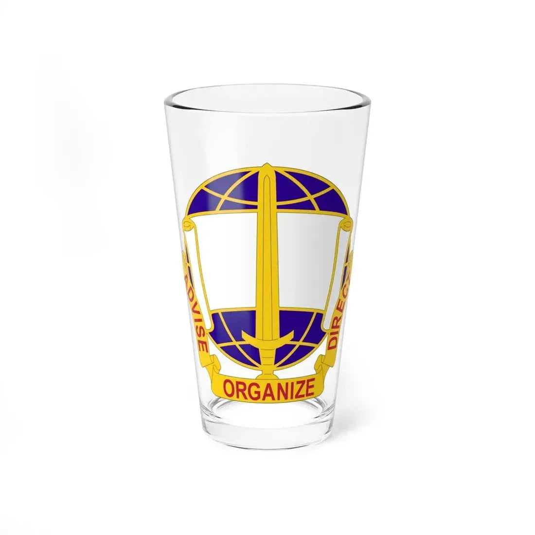308 Civil Affairs Brigade 2 (U.S. Army) Pint Glass 16oz 16oz - Go Mug Yourself