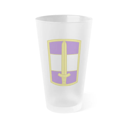 308 Civil Affairs Brigade 3 (U.S. Army) Frosted Pint Glass 16oz-Go Mug Yourself