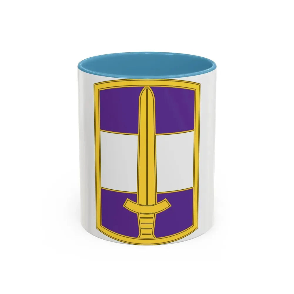 308 Civil Affairs Brigade 3 (U.S. Army) Accent Coffee Mug 11oz Light Blue - Go Mug Yourself