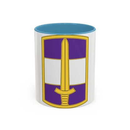 308 Civil Affairs Brigade 3 (U.S. Army) Accent Coffee Mug 11oz Light Blue - Go Mug Yourself