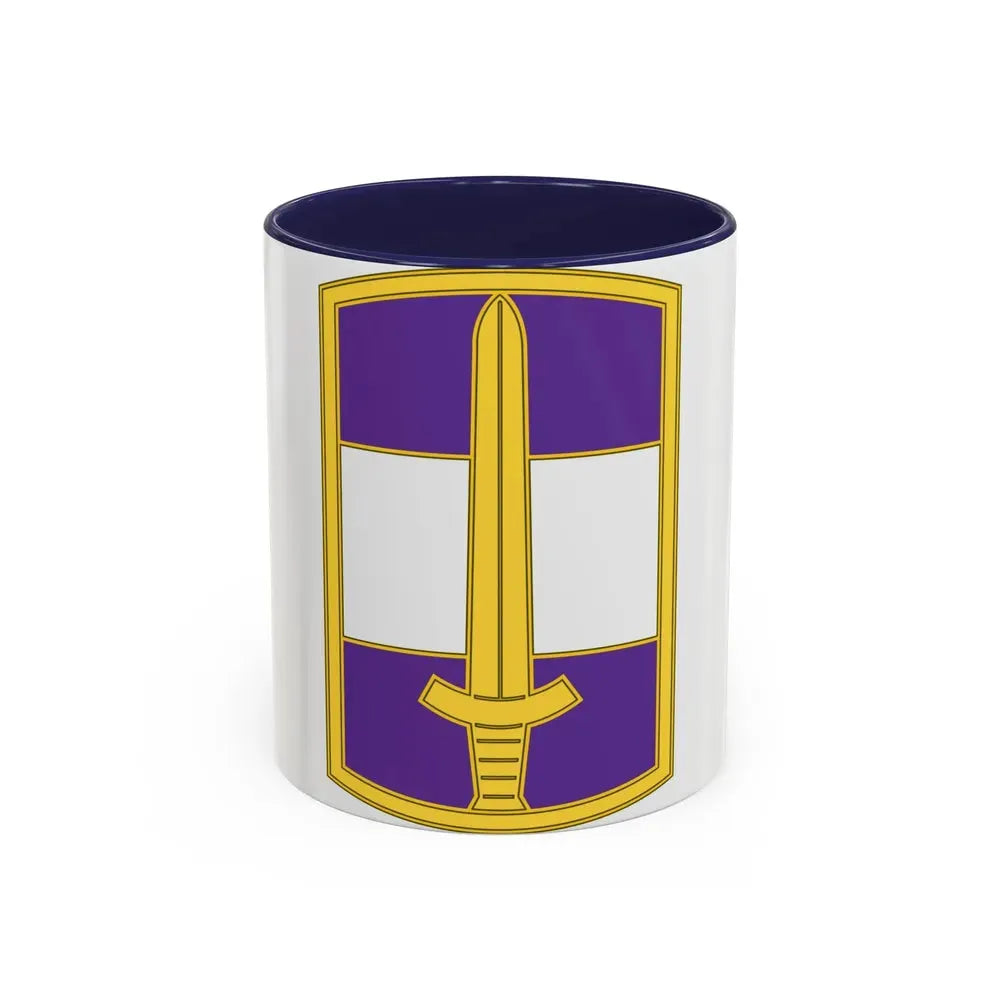 308 Civil Affairs Brigade 3 (U.S. Army) Accent Coffee Mug 11oz Navy - Go Mug Yourself