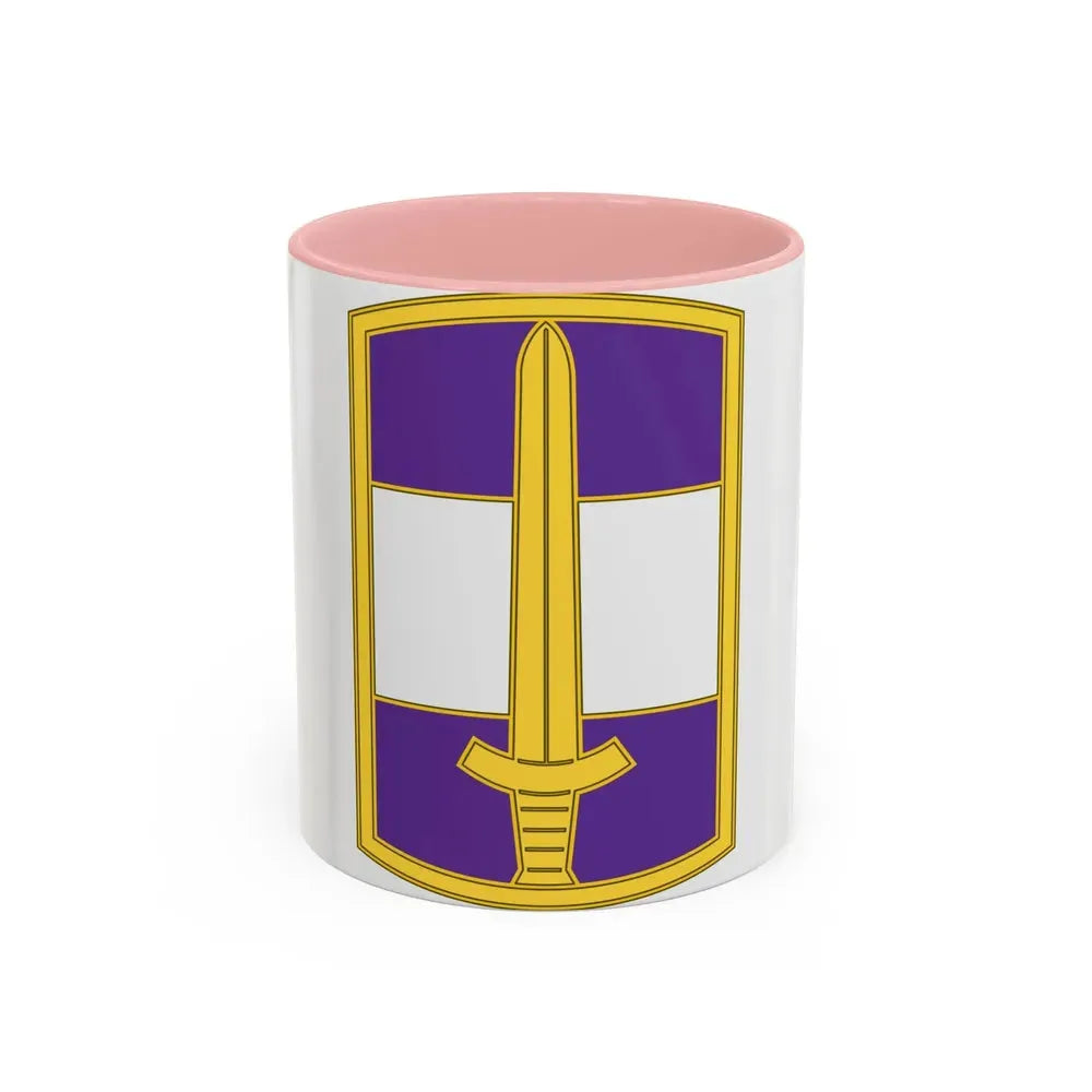 308 Civil Affairs Brigade 3 (U.S. Army) Accent Coffee Mug 11oz Pink - Go Mug Yourself