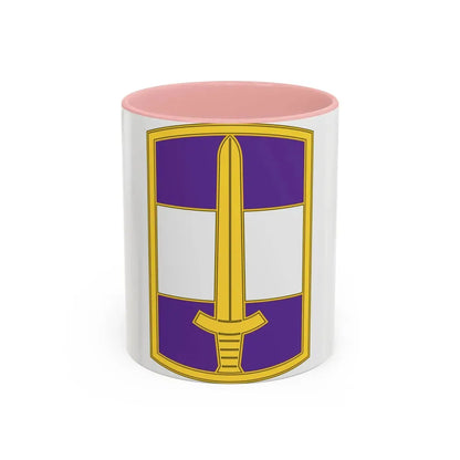 308 Civil Affairs Brigade 3 (U.S. Army) Accent Coffee Mug 11oz Pink - Go Mug Yourself