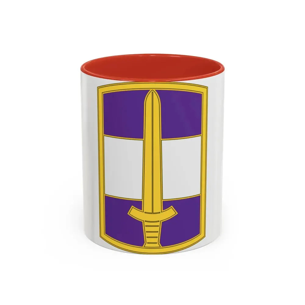308 Civil Affairs Brigade 3 (U.S. Army) Accent Coffee Mug 11oz Red - Go Mug Yourself