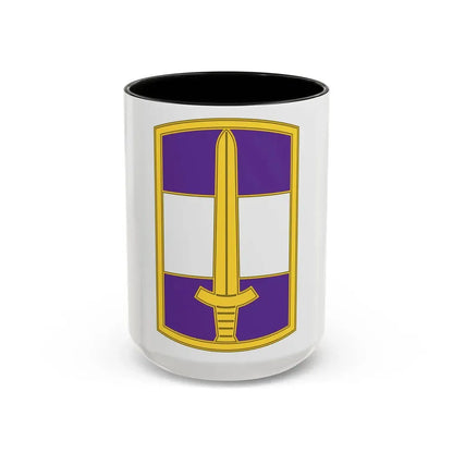 308 Civil Affairs Brigade 3 (U.S. Army) Accent Coffee Mug 15oz Black - Go Mug Yourself