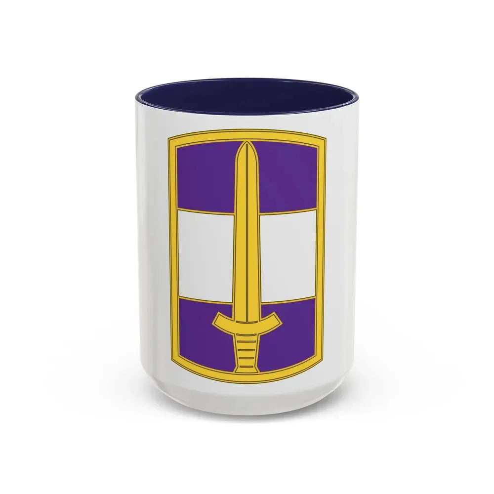 308 Civil Affairs Brigade 3 (U.S. Army) Accent Coffee Mug 15oz Navy - Go Mug Yourself