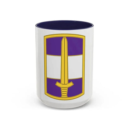 308 Civil Affairs Brigade 3 (U.S. Army) Accent Coffee Mug 15oz Navy - Go Mug Yourself