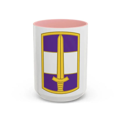 308 Civil Affairs Brigade 3 (U.S. Army) Accent Coffee Mug 15oz Pink - Go Mug Yourself