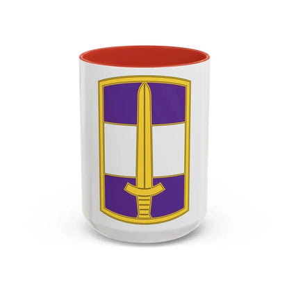308 Civil Affairs Brigade 3 (U.S. Army) Accent Coffee Mug 15oz Red - Go Mug Yourself