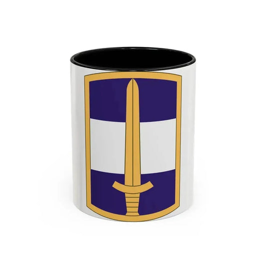 308 Civil Affairs Brigade (U.S. Army) Accent Coffee Mug 11oz Black - Go Mug Yourself
