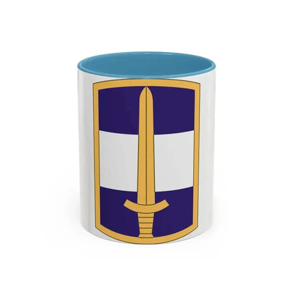 308 Civil Affairs Brigade (U.S. Army) Accent Coffee Mug 11oz Light Blue - Go Mug Yourself