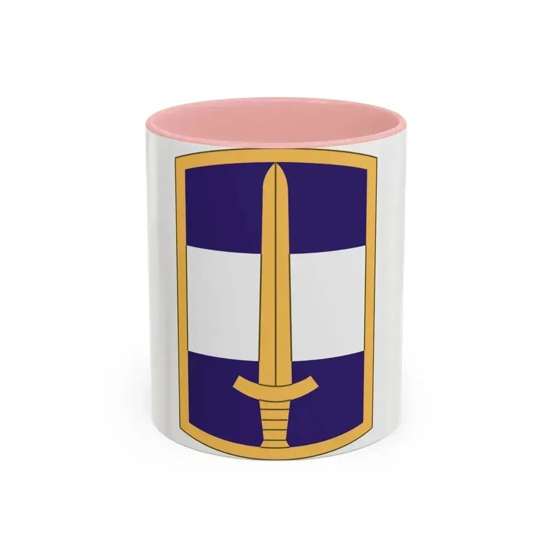 308 Civil Affairs Brigade (U.S. Army) Accent Coffee Mug 11oz Pink - Go Mug Yourself