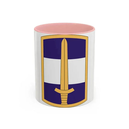 308 Civil Affairs Brigade (U.S. Army) Accent Coffee Mug 11oz Pink - Go Mug Yourself