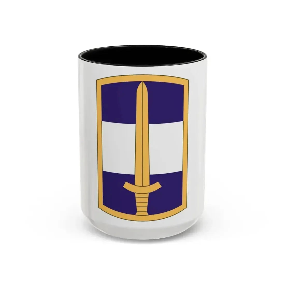 308 Civil Affairs Brigade (U.S. Army) Accent Coffee Mug 15oz Black - Go Mug Yourself