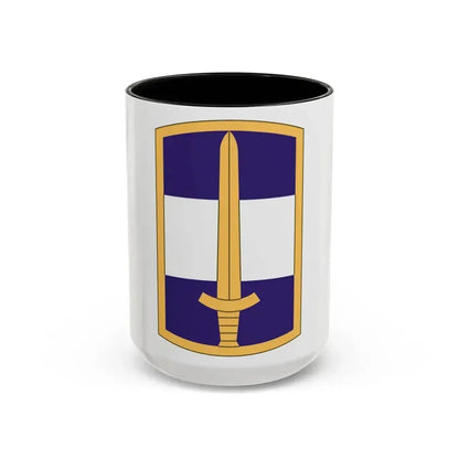 308 Civil Affairs Brigade (U.S. Army) Accent Coffee Mug 15oz Black - Go Mug Yourself