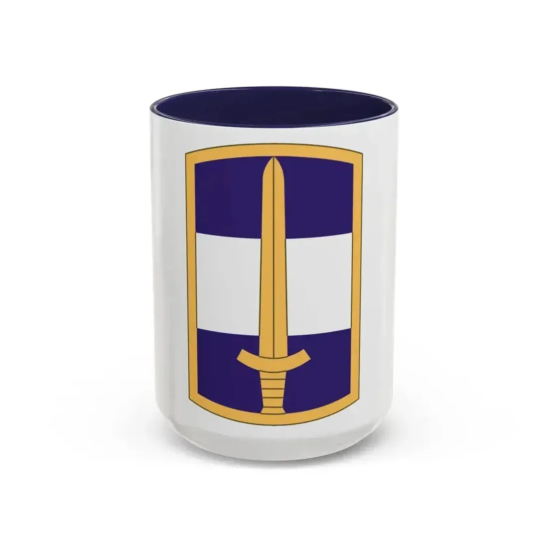 308 Civil Affairs Brigade (U.S. Army) Accent Coffee Mug 15oz Navy - Go Mug Yourself