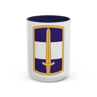308 Civil Affairs Brigade (U.S. Army) Accent Coffee Mug 15oz Navy - Go Mug Yourself