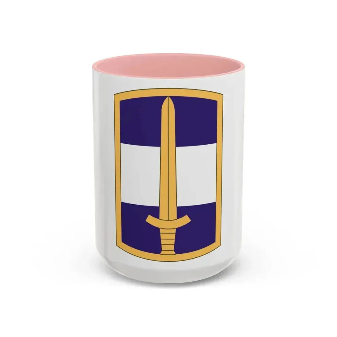 308 Civil Affairs Brigade (U.S. Army) Accent Coffee Mug 15oz Pink - Go Mug Yourself