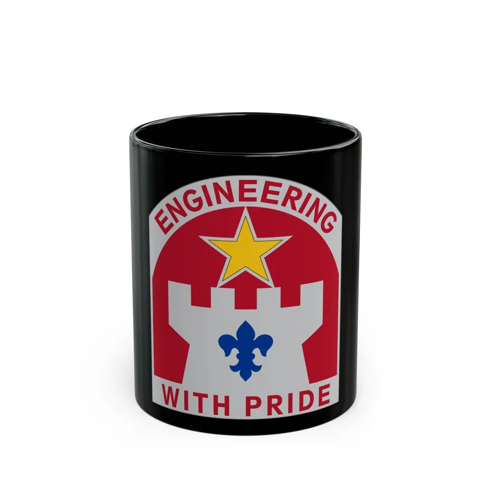 308 Engineer Group (U.S. Army) Black Coffee Mug-11oz-Go Mug Yourself