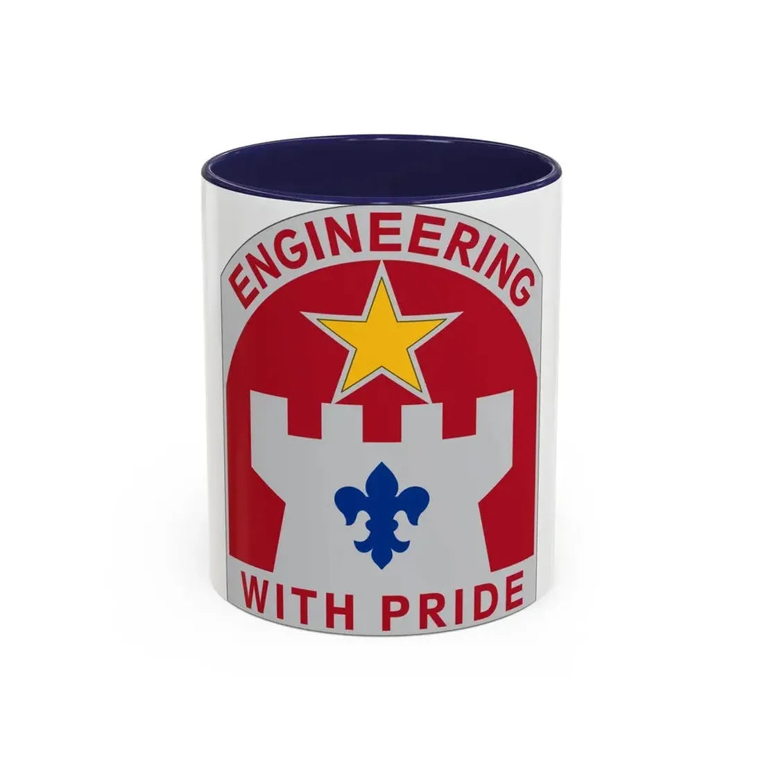 308 Engineer Group (U.S. Army) Accent Coffee Mug 11oz Navy - Go Mug Yourself