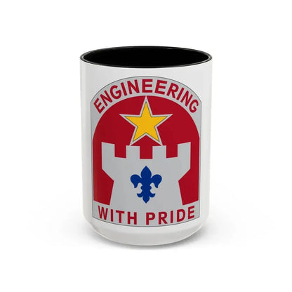 308 Engineer Group (U.S. Army) Accent Coffee Mug 15oz Black - Go Mug Yourself