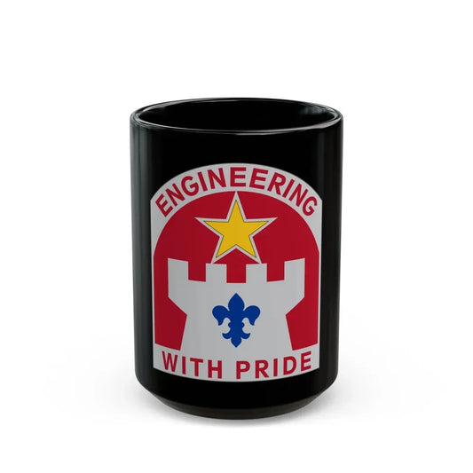 308 Engineer Group (U.S. Army) Black Coffee Mug 15oz - Go Mug Yourself