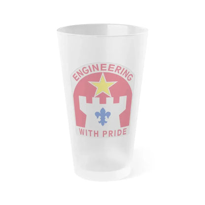308 Engineer Group (U.S. Army) Frosted Pint Glass 16oz Default Title - Go Mug Yourself