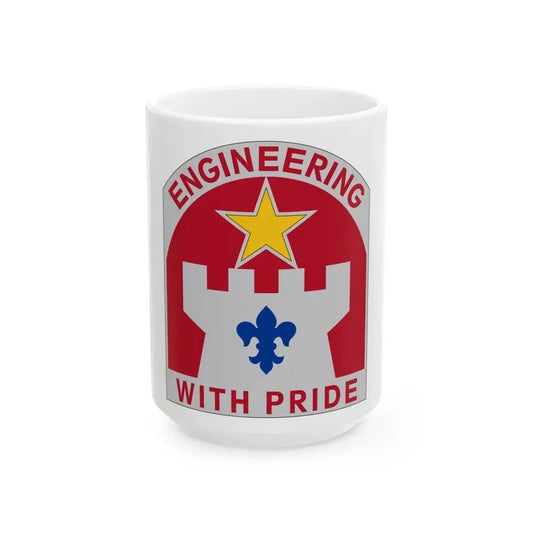 308 Engineer Group (U.S. Army) White Coffee Mug 15oz - Go Mug Yourself