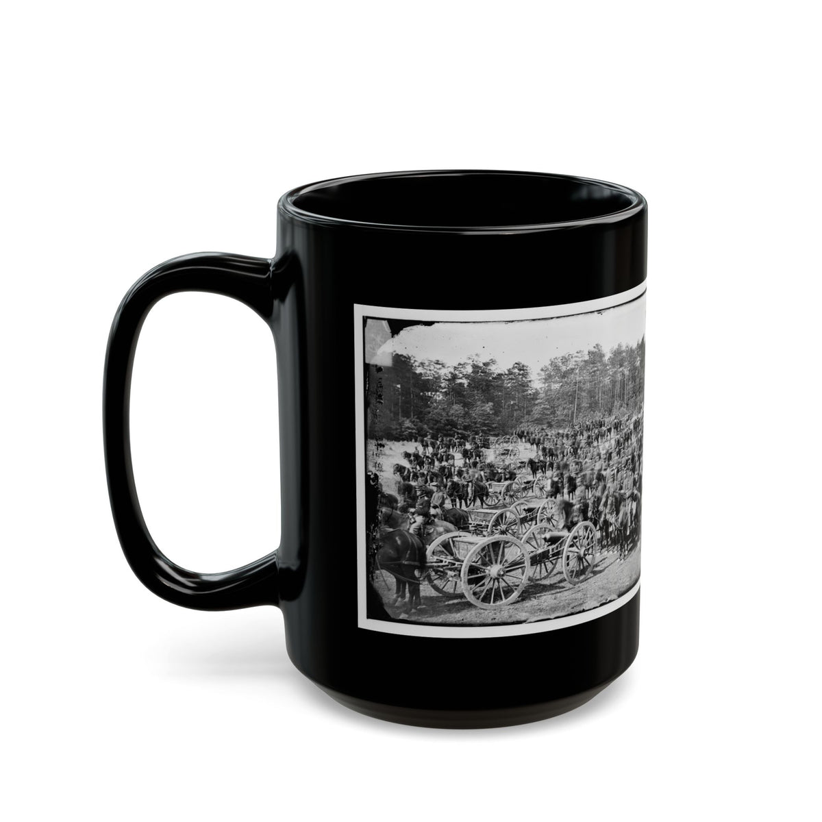 Fair Oaks, Va., Vicinity. Battery M., 2d U.S. Artillery, Commanded By Capt. Henry Benson (U.S. Civil War) Black Coffee Mug
