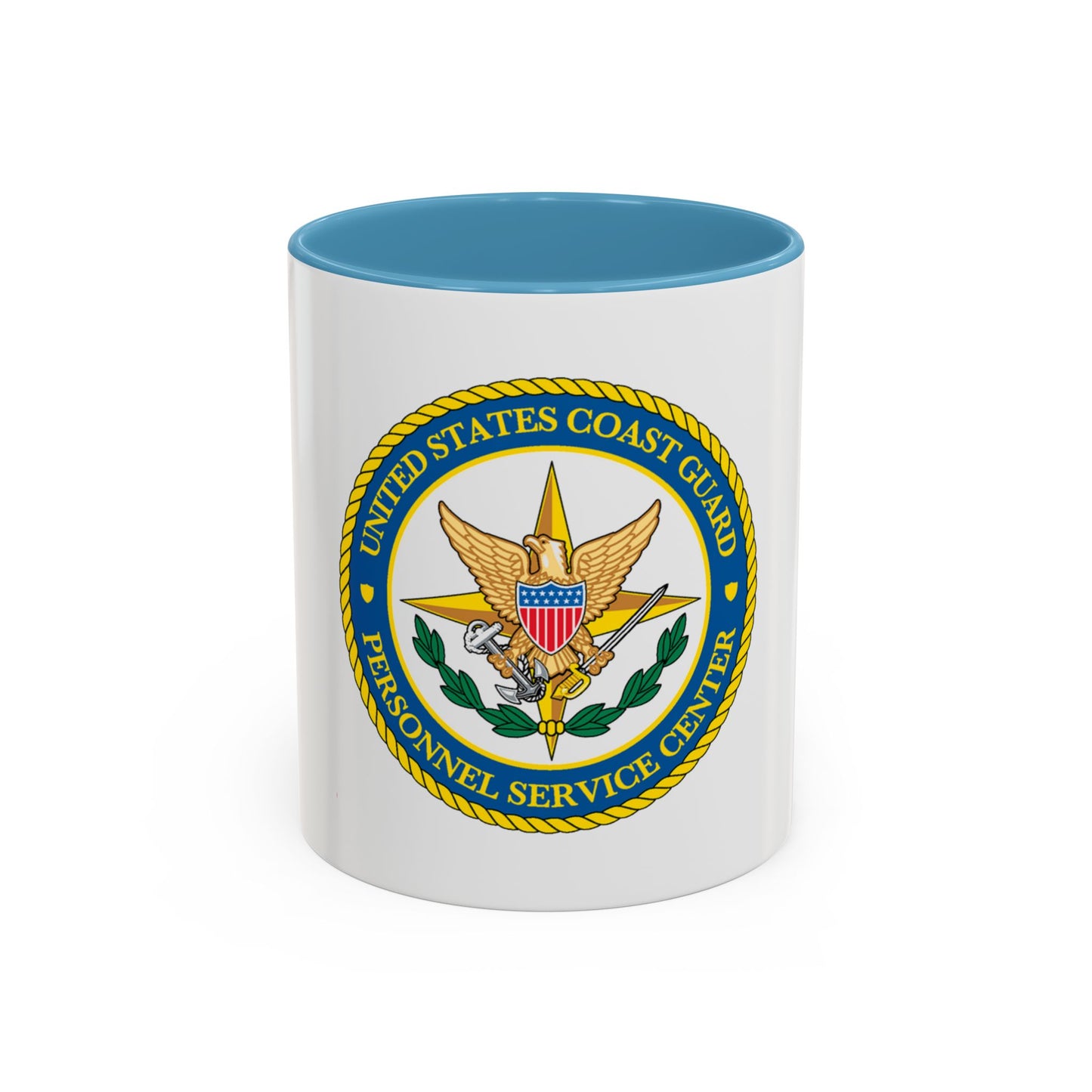 USCG Personnel Service Center (U.S. Coast Guard) Accent Coffee Mug