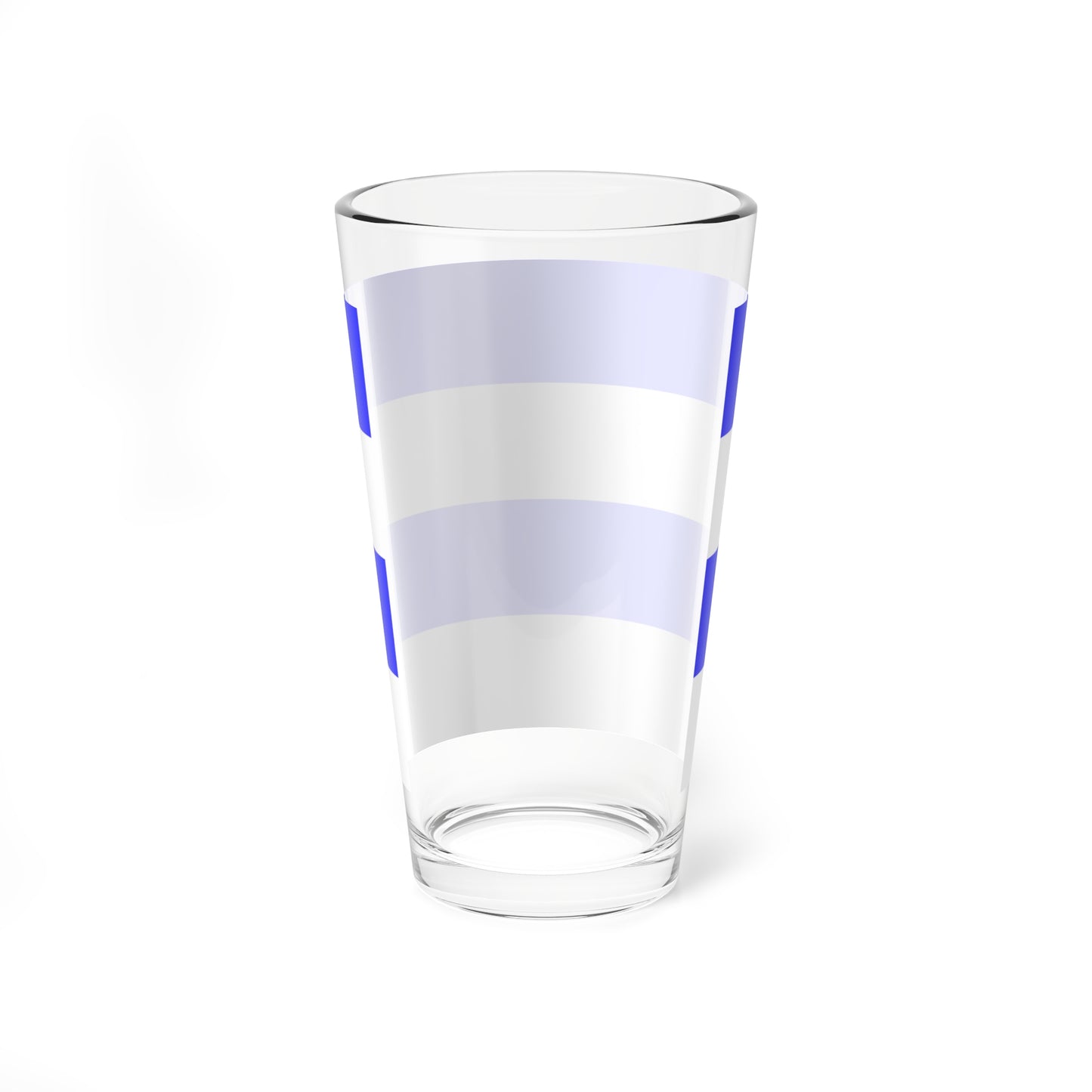 Weather flag blue white (Germany) Pint Glass 16oz