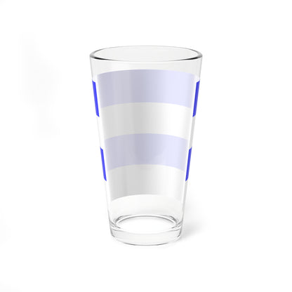 Weather flag blue white (Germany) Pint Glass 16oz