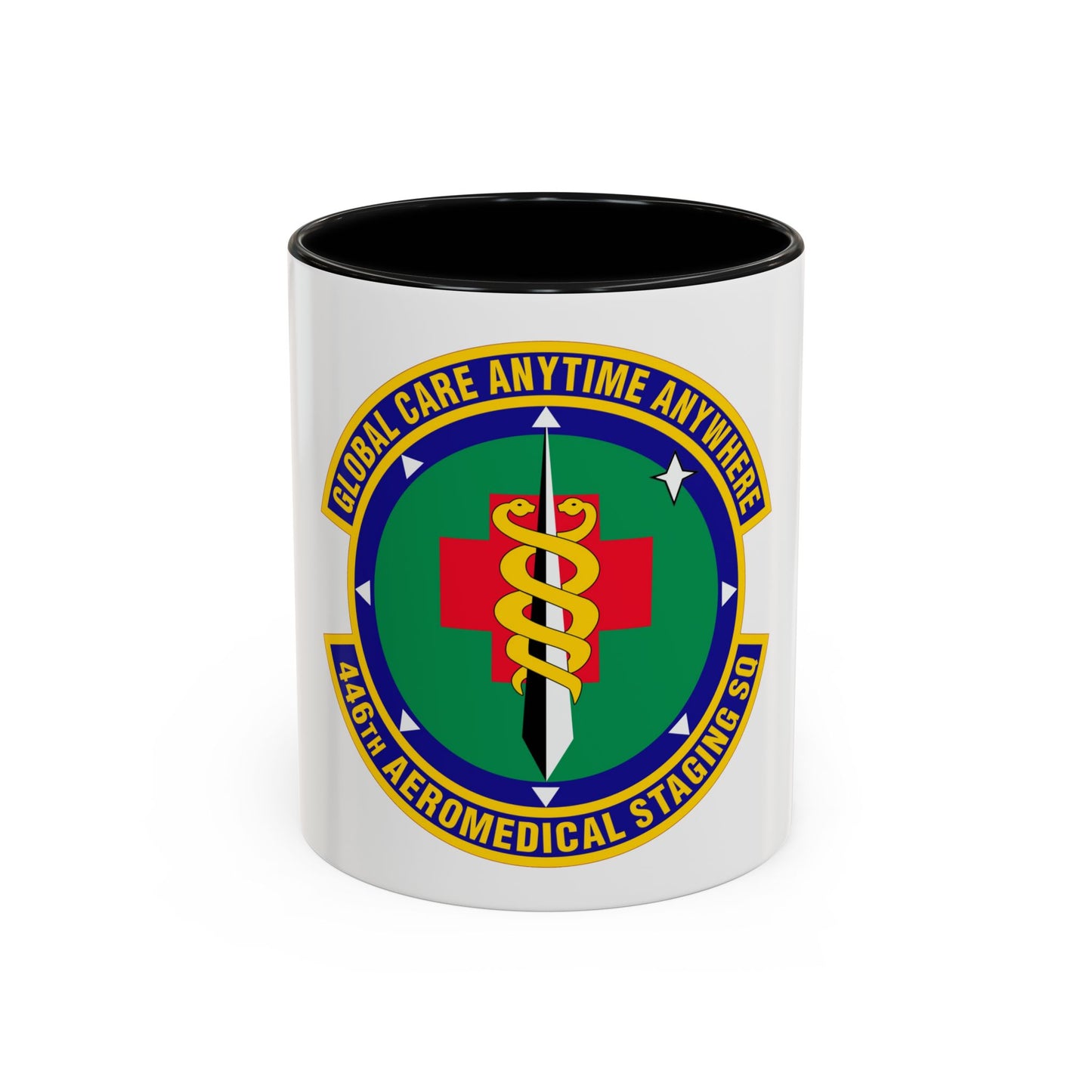 446 Aeromedical Staging Squadron AFRC (U.S. Air Force) Accent Coffee Mug