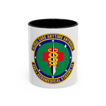 446 Aeromedical Staging Squadron AFRC (U.S. Air Force) Accent Coffee Mug