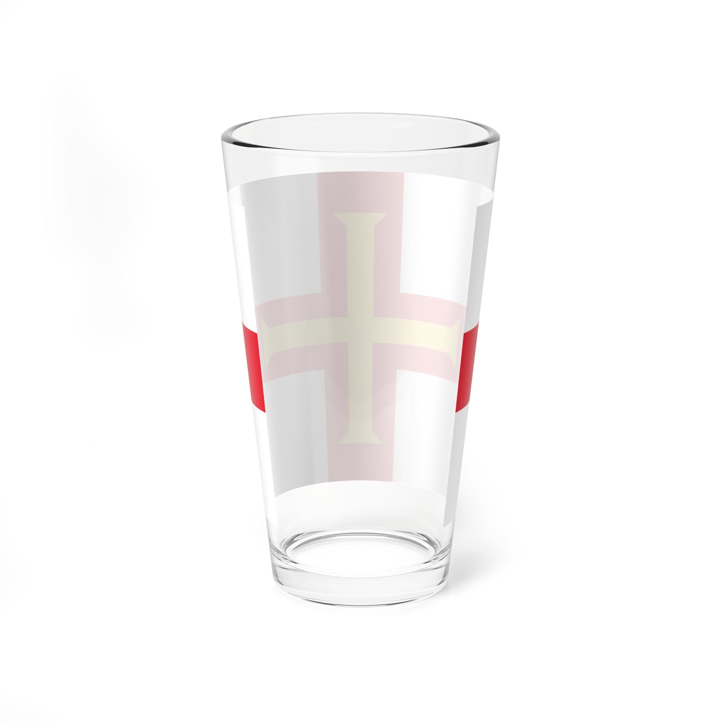 Flag of Guernsey (United Kingdom) Pint Glass 16oz