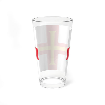 Flag of Guernsey (United Kingdom) Pint Glass 16oz