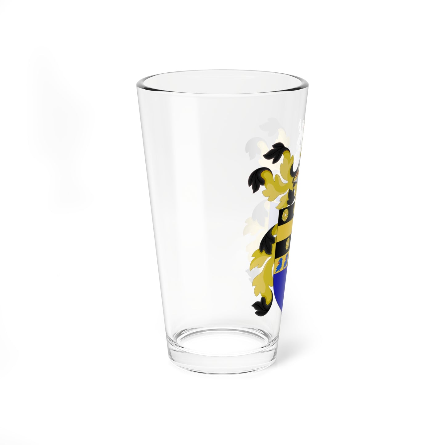 Coat of Arms of William Richardson Davie (United States) (Coat of Arms) Pint Glass 16oz